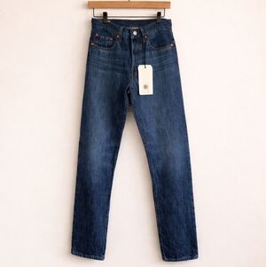 Levi’s 501 Premium Jeans NWT W26 L32 Straight Leg 100% Cotton Classic Blue